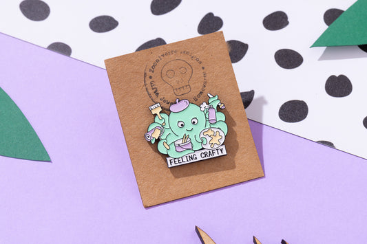 Feeling Crafty Octopus Enamel Pin