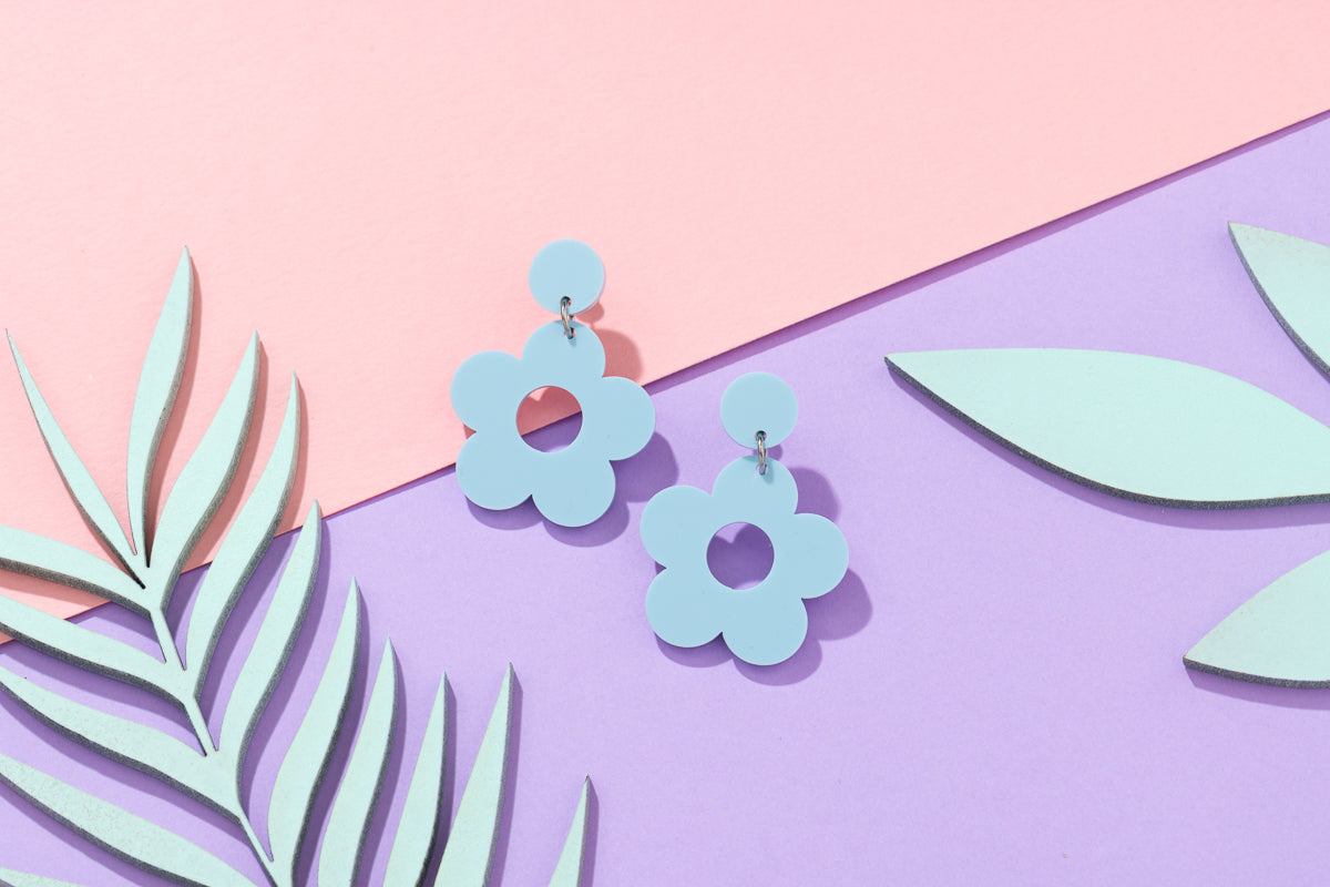 Flower power sixties earrings