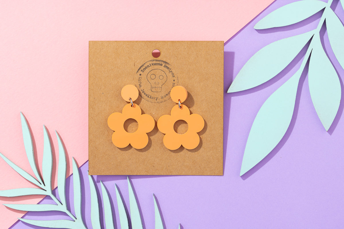 Flower power sixties earrings