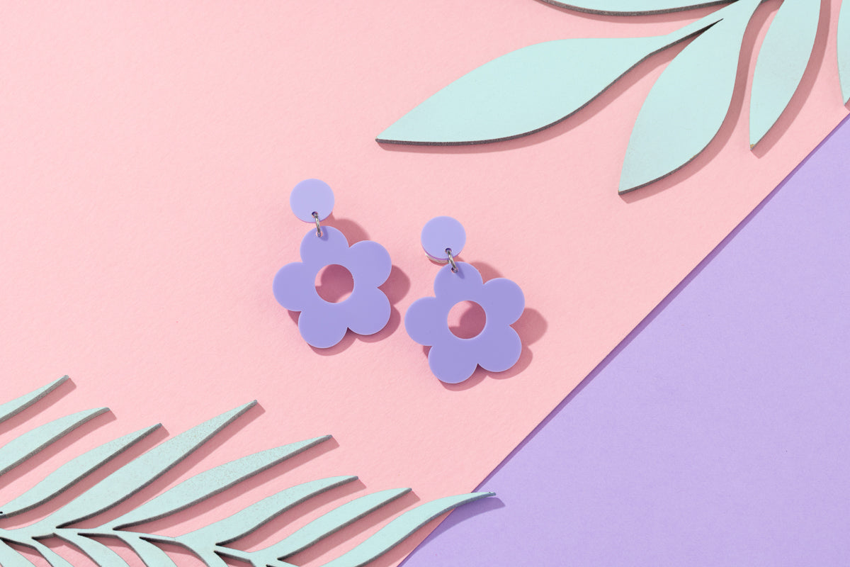 Flower power sixties earrings