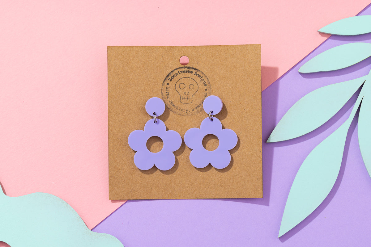 Flower power sixties earrings