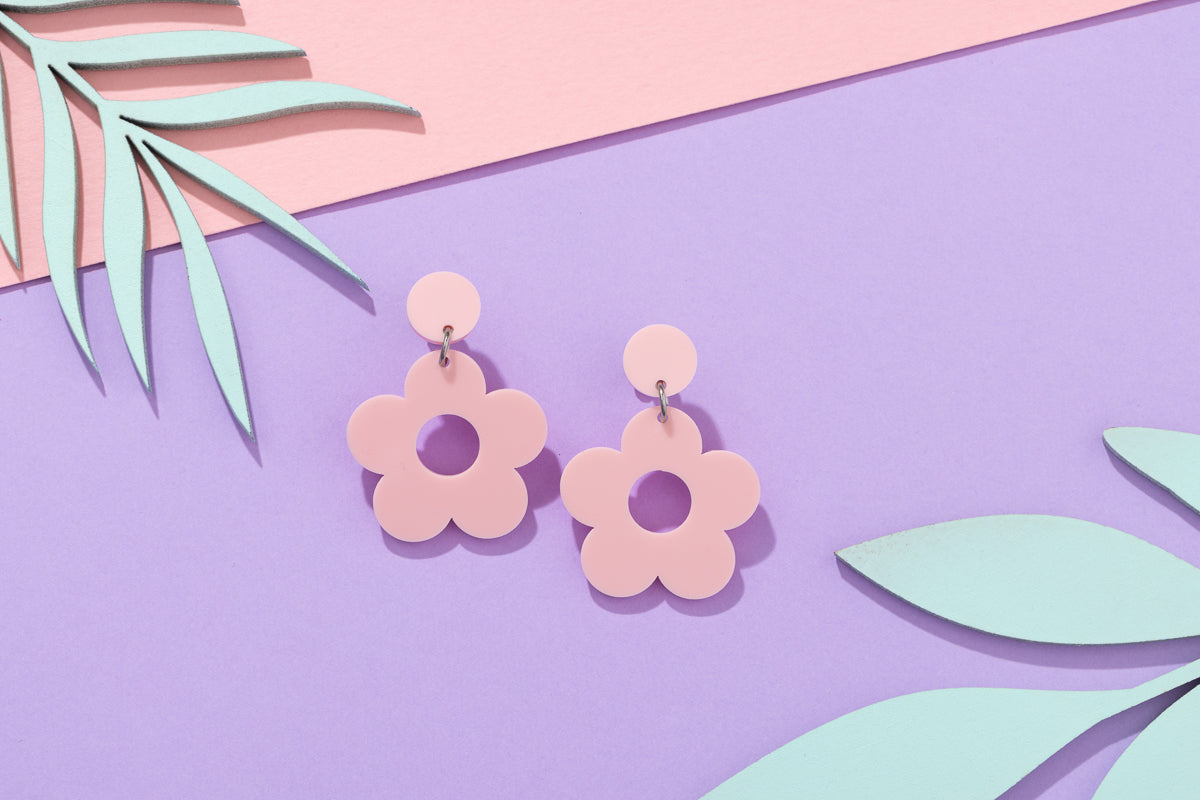 Flower power sixties earrings