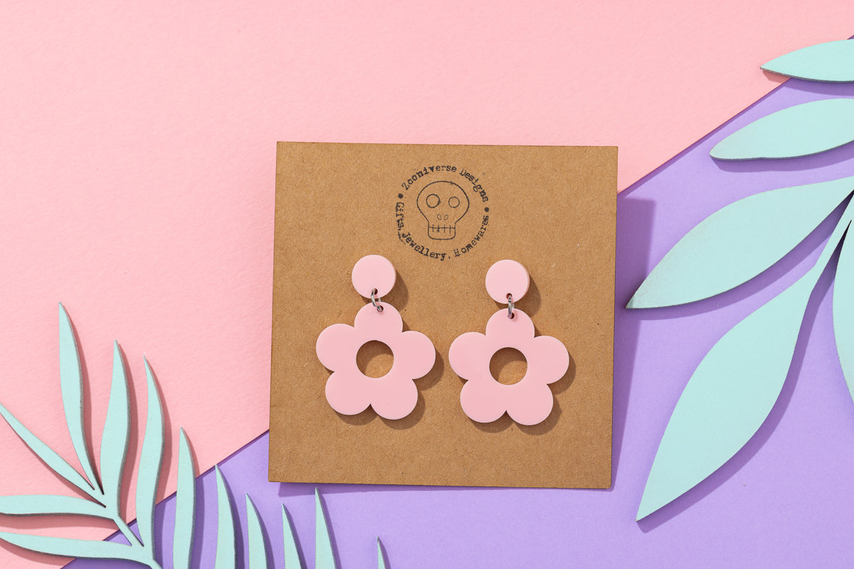 Flower power sixties earrings