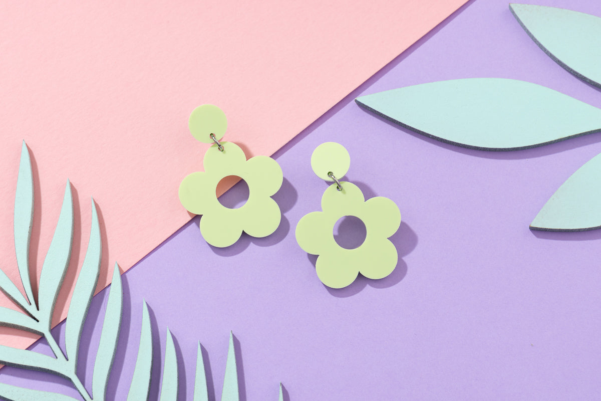 Flower power sixties earrings