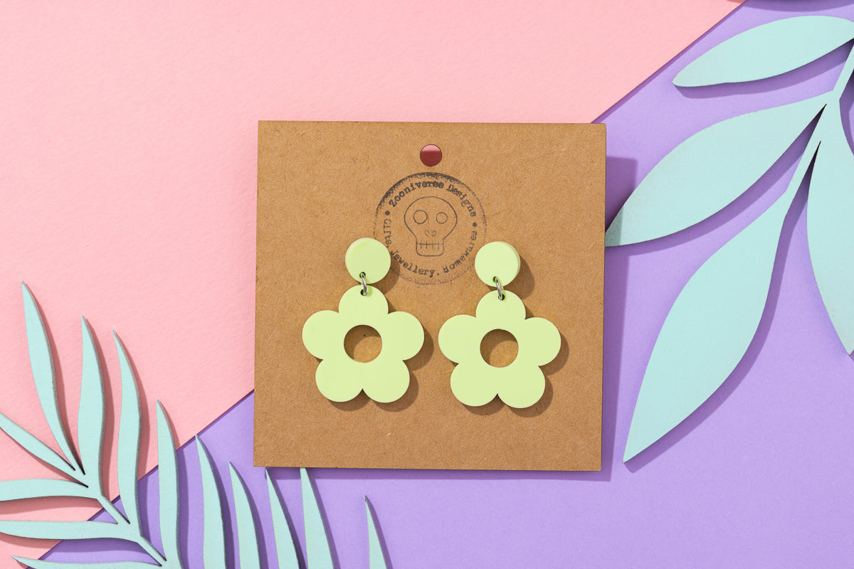 Flower power sixties earrings