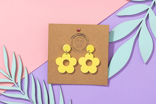 Flower power sixties earrings