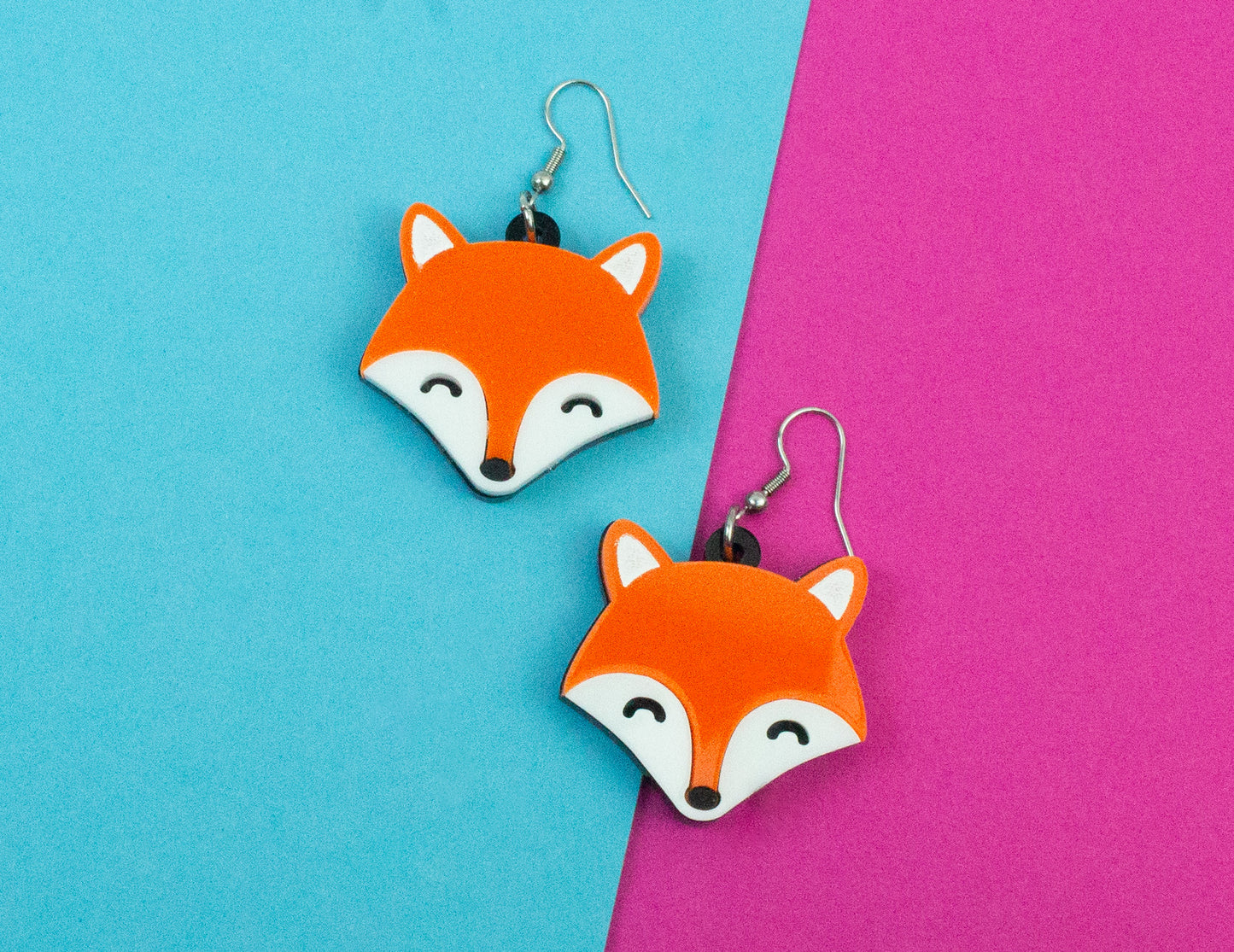 Fox Face Earrings