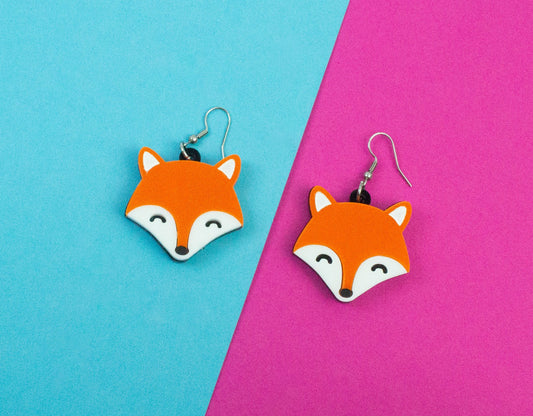Fox Face Earrings