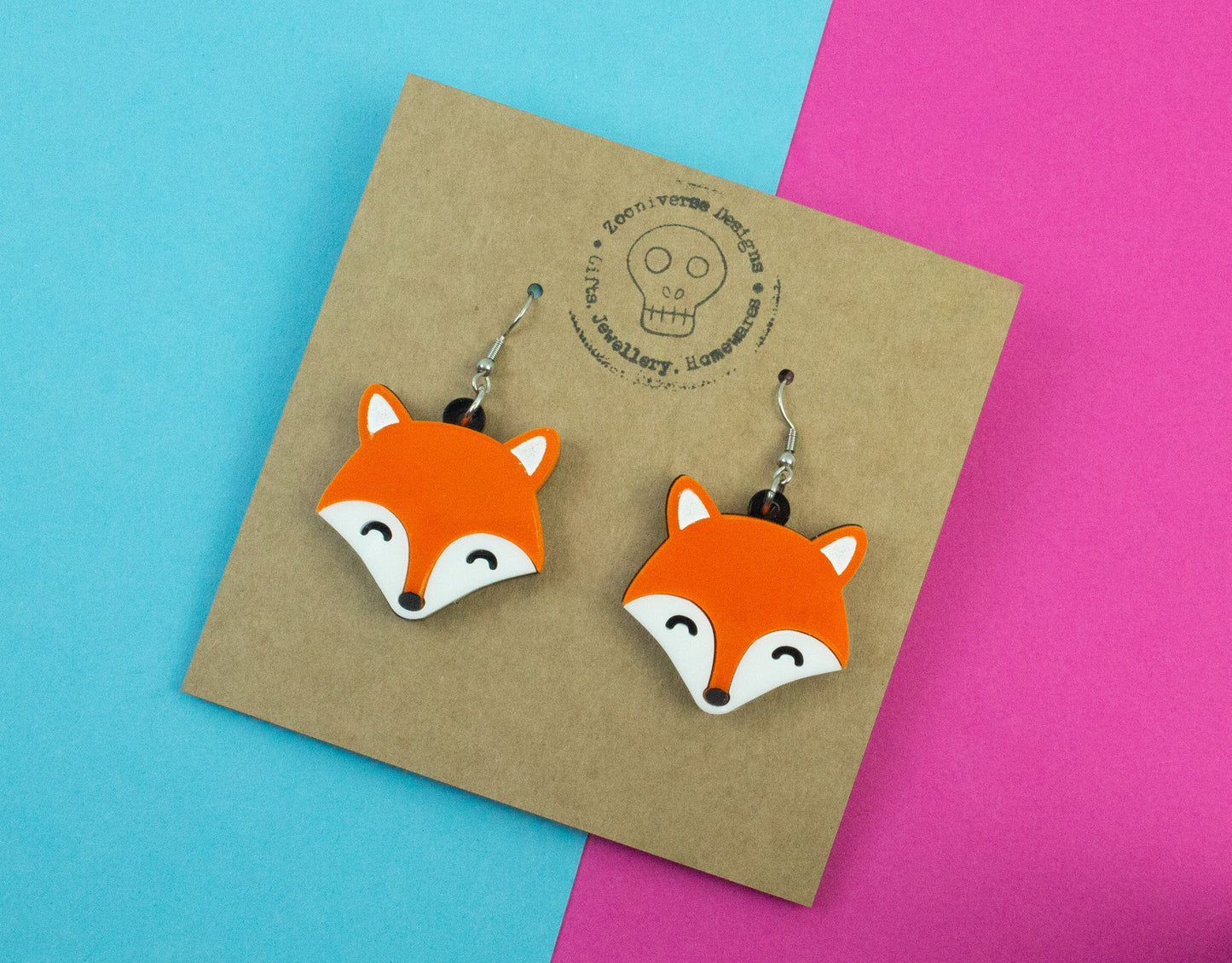 Fox Face Earrings