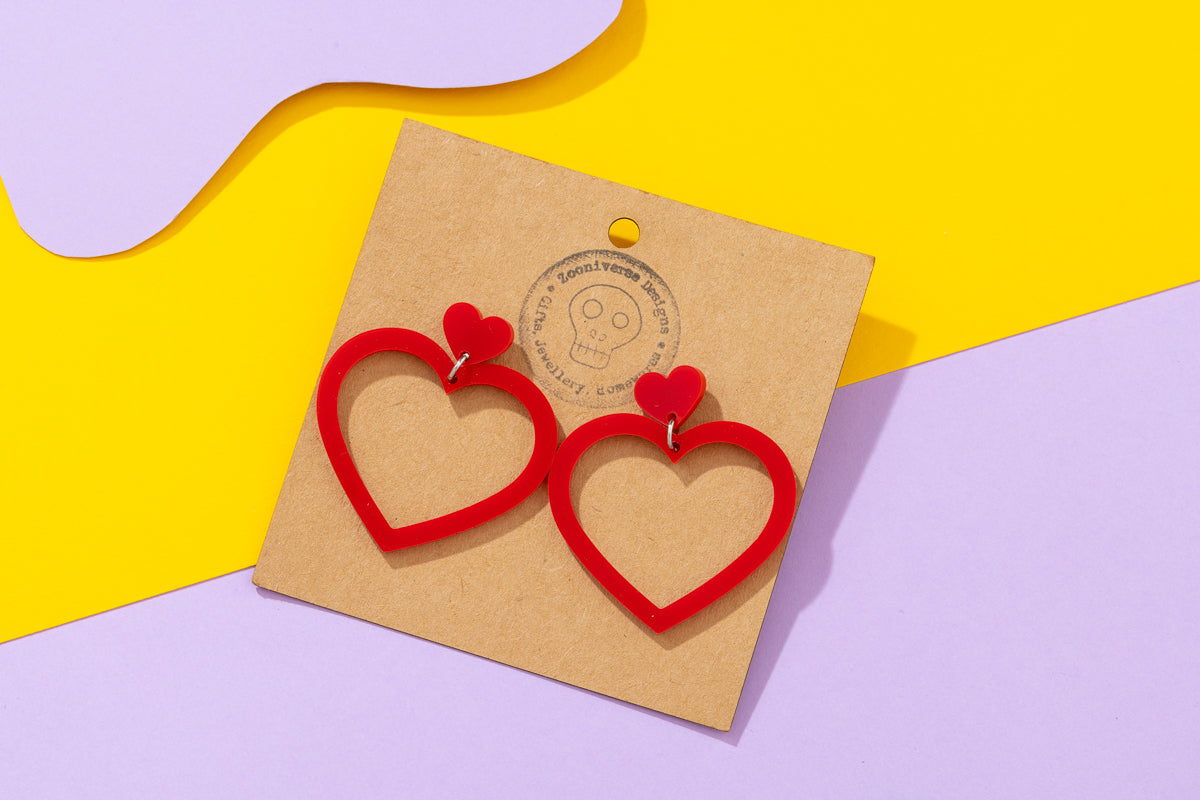 Heart Cut Out Earrings