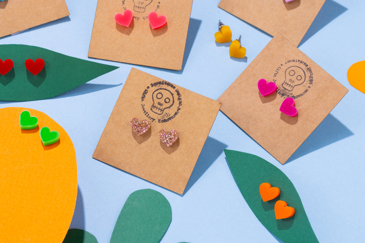 Heart Stud Earrings