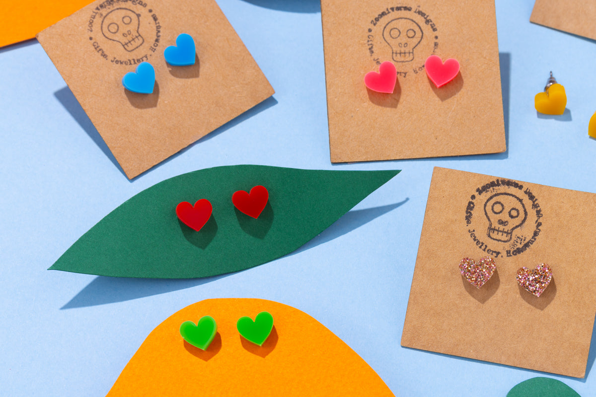 Heart Stud Earrings