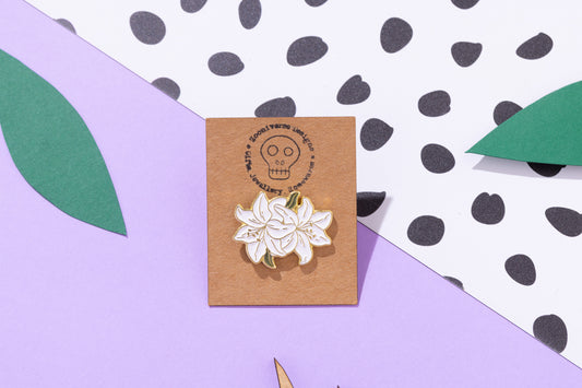 Lily Flower Enamel Pin
