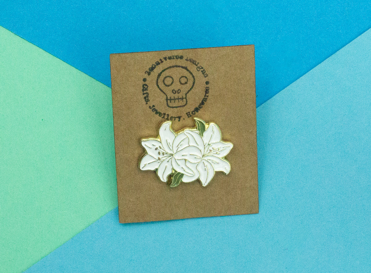 Lily Flower Enamel Pin