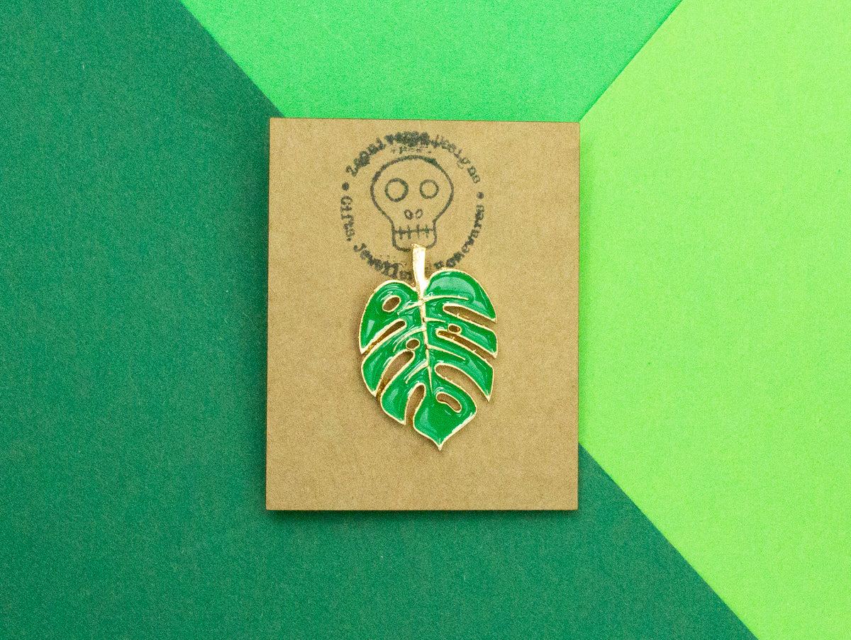 Monstera Leaf Enamel Pin