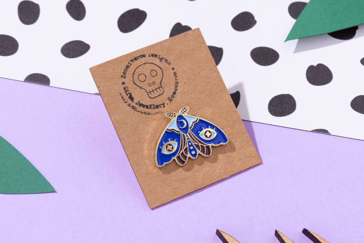 Moth Enamel Pin
