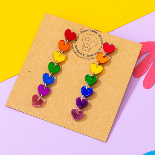 Pride Multi Heart Earrings