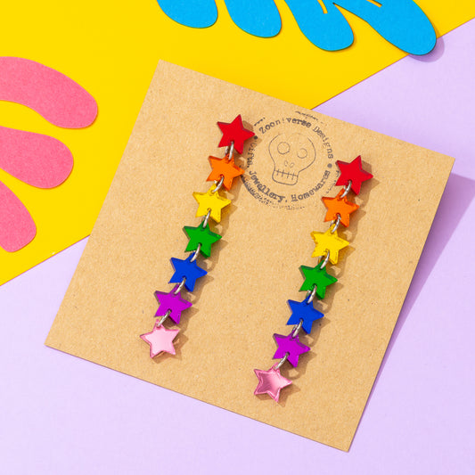 Pride Multi Star Earrings