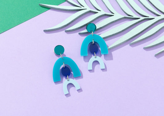 Double Arch Ombre Earrings