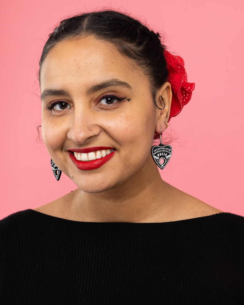Ouija Planchette Earrings