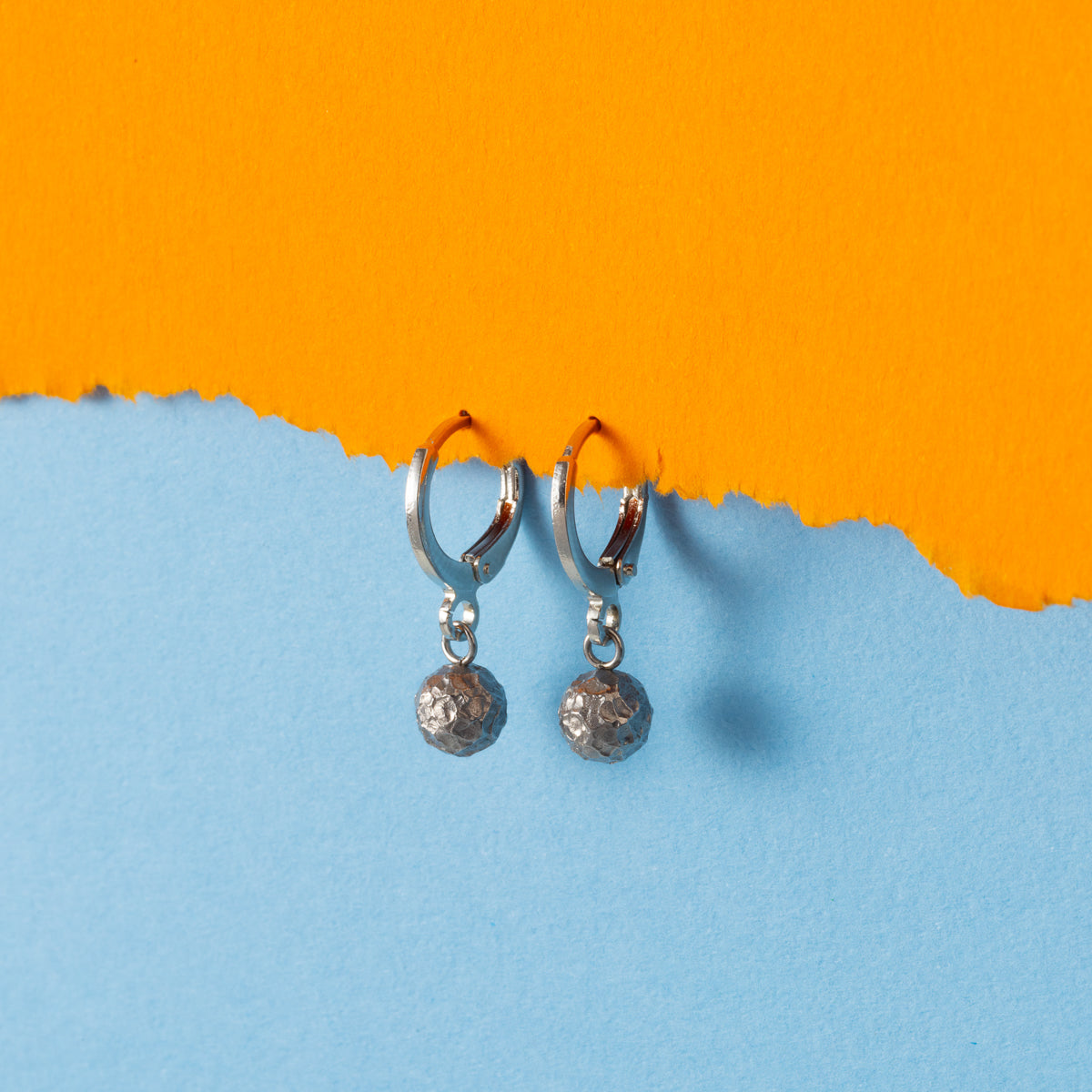 Planet Silver Huggie Hoops