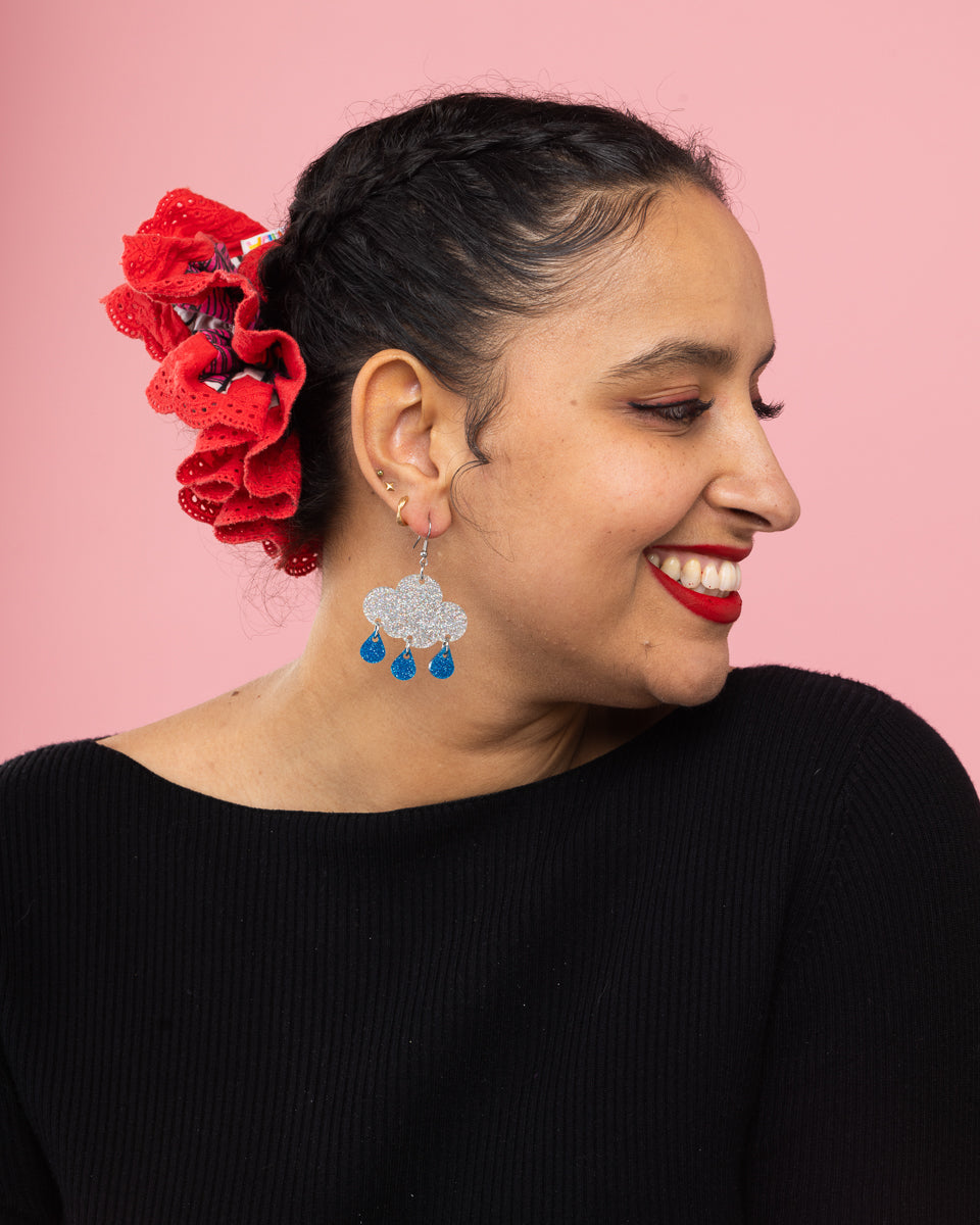 Raincloud Glitter Earrings