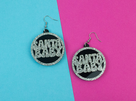 Santa Baby Acrylic Earrings
