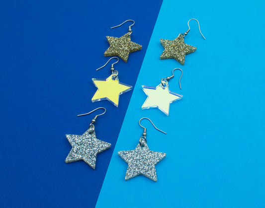 Star Acrylic Earrings
