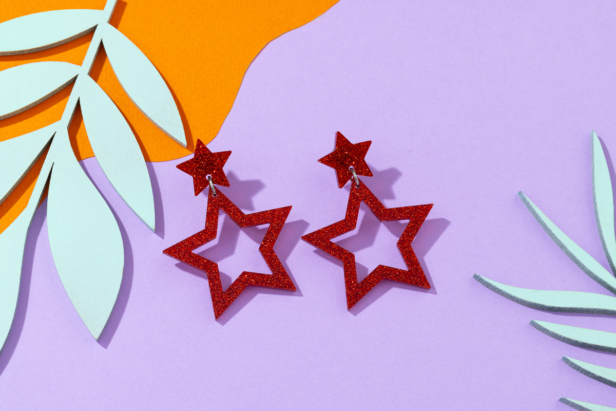 Star Cut Out Earrings