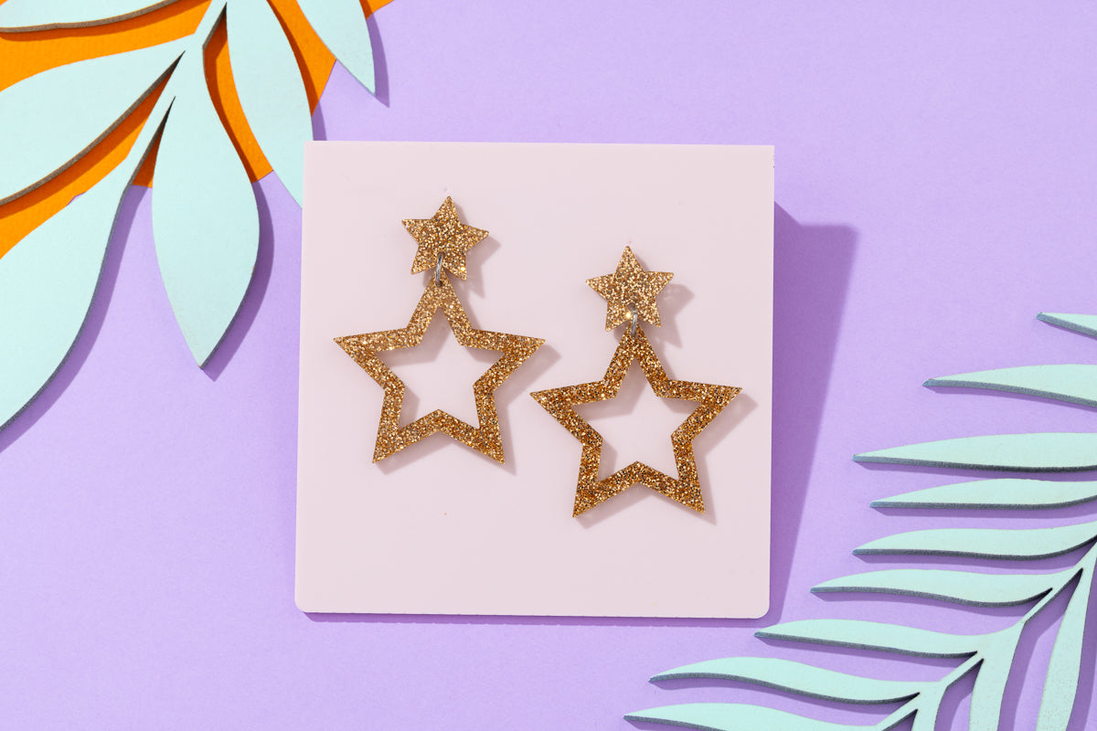 Star Cut Out Earrings