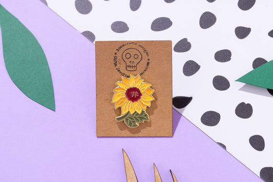 Sunflower Enamel Pin