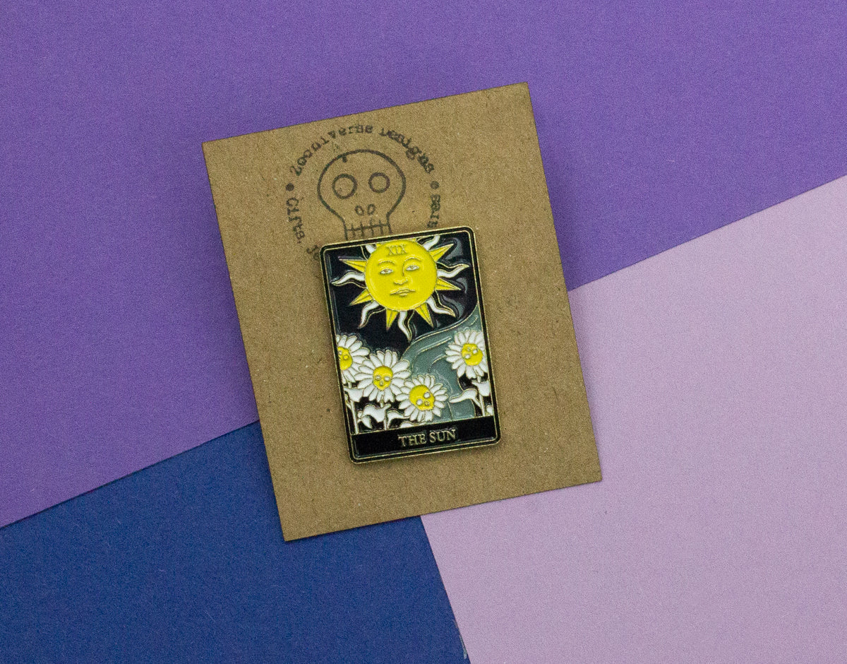 The Sun Tarot Card Enamel Pin