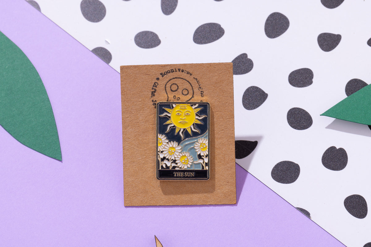The Sun Tarot Card Enamel Pin