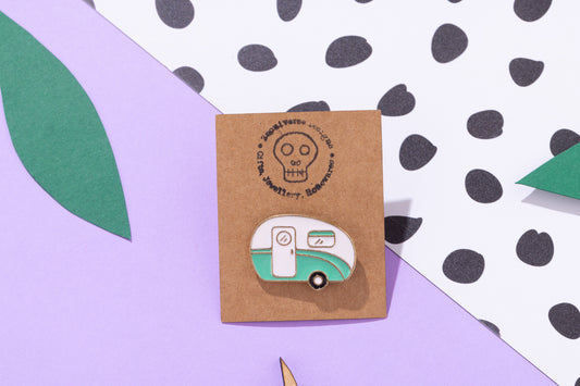 Vintage Caravan Enamel Pin