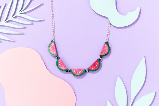 Watermelon Slice Necklace