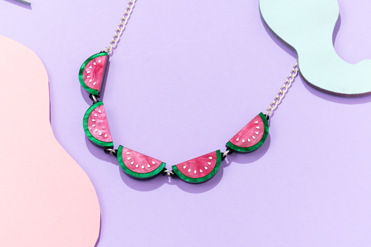 Watermelon Slice Necklace