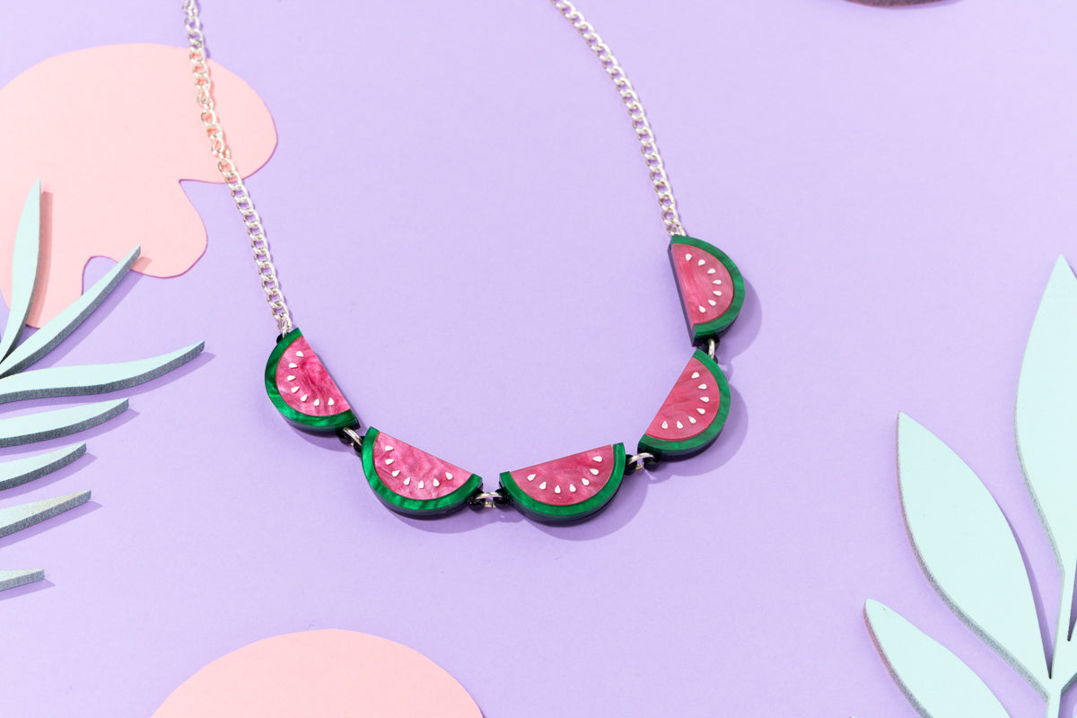 Watermelon Slice Necklace