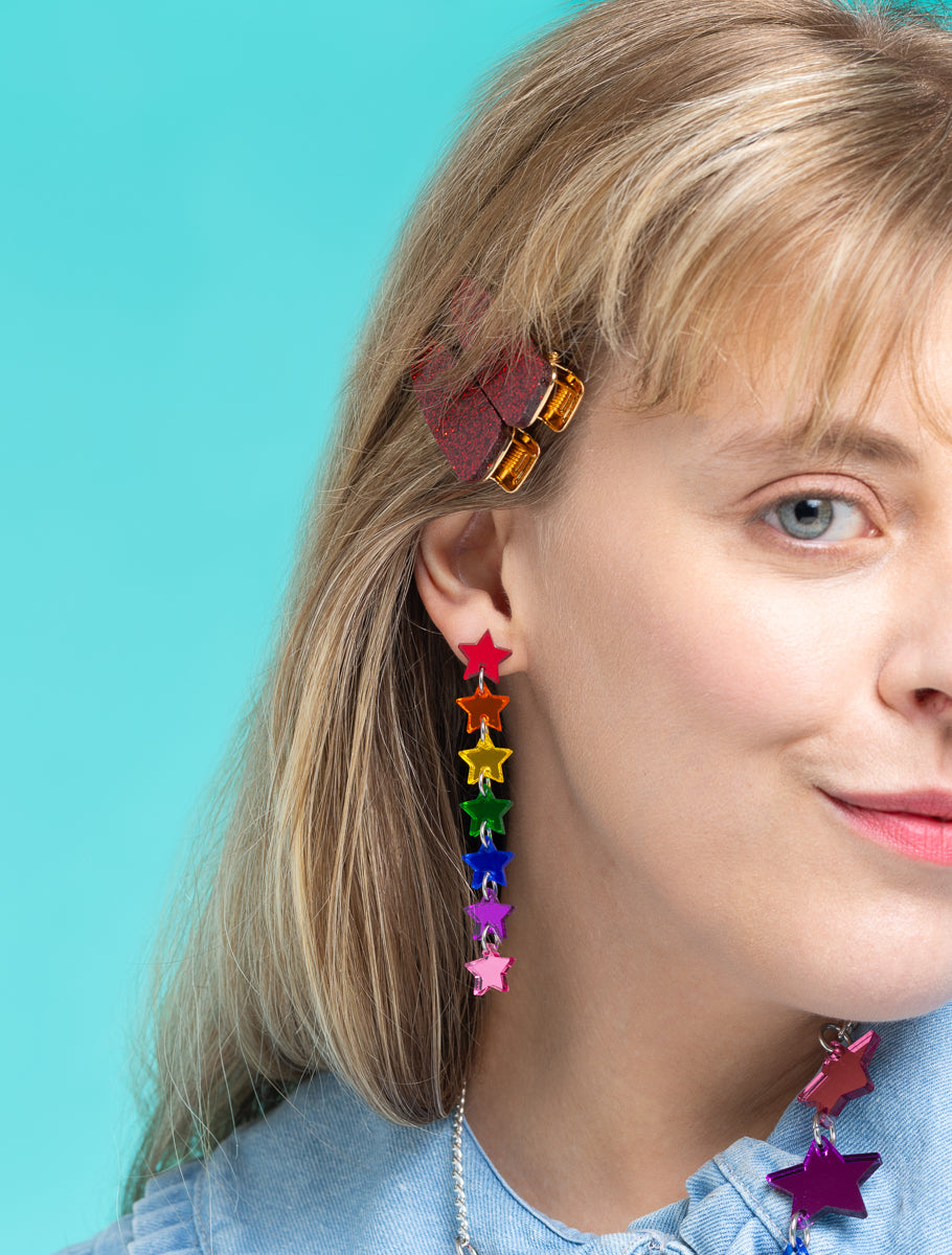 Pride Multi Star Earrings
