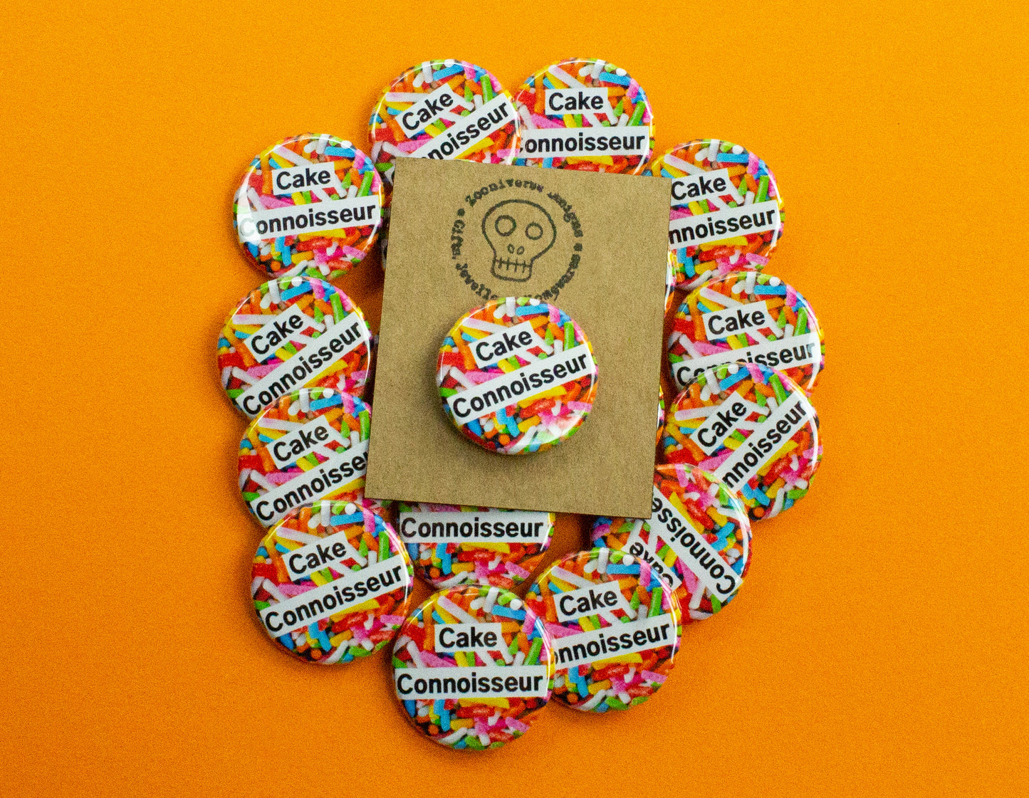 Cake Connoisseur 25mm Button Badge