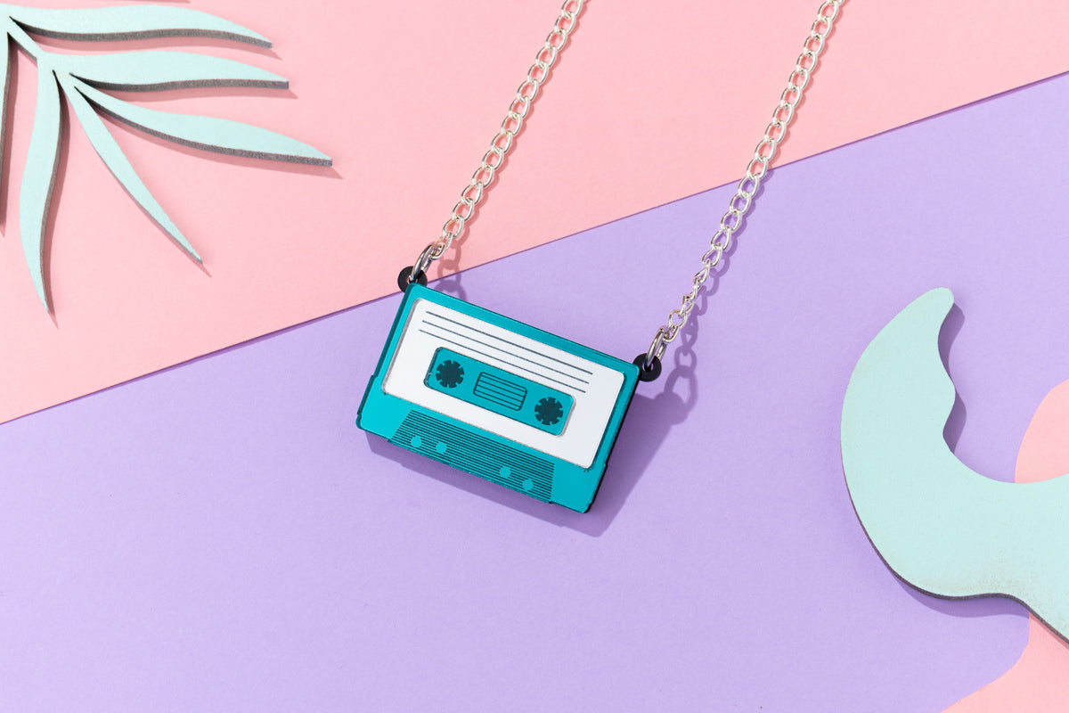 Cassette Tape Retro Necklace