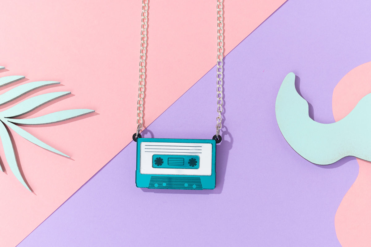 Cassette Tape Retro Necklace