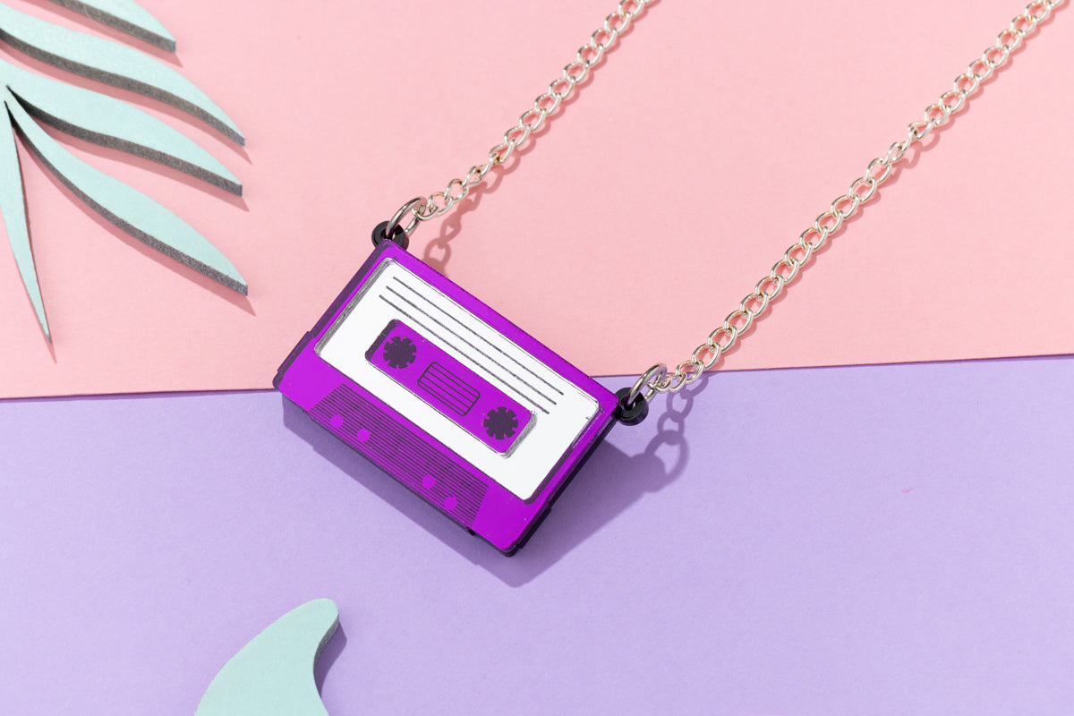 Cassette Tape Retro Necklace