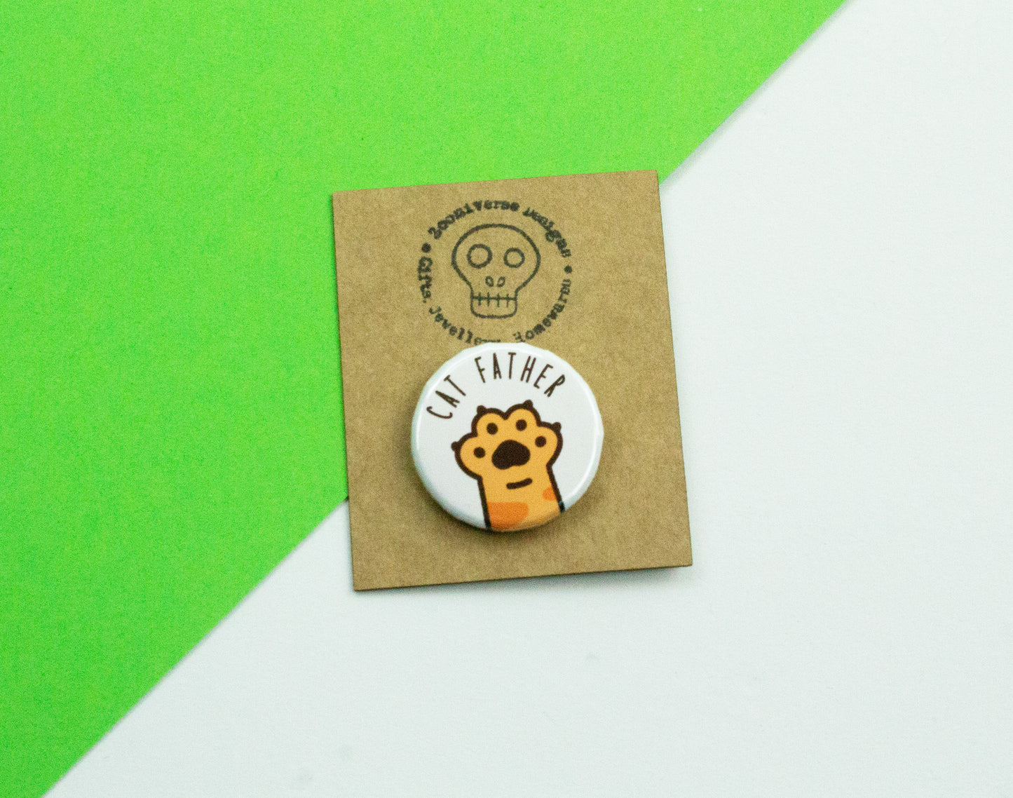 Cat Mother/ Cat Father Button Badge