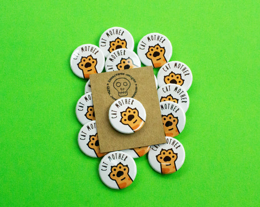 Cat Mother/ Cat Father Button Badge