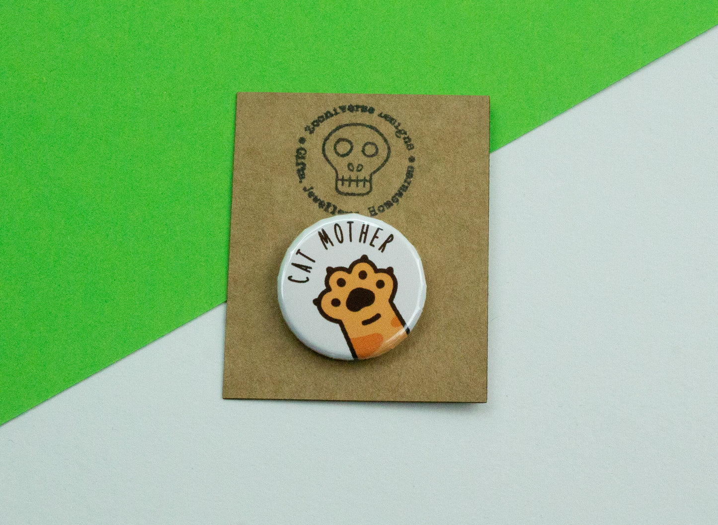 Cat Mother/ Cat Father Button Badge
