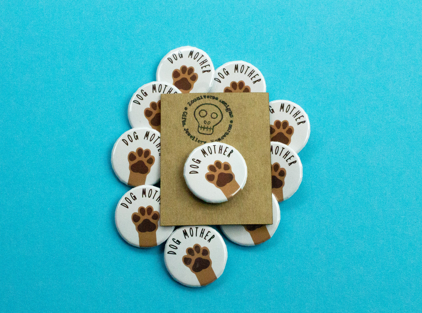 Dog Mother/ Dog Father Button Badge