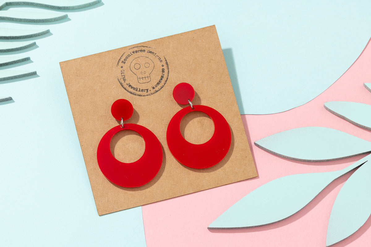 Sixties Circle Earrings