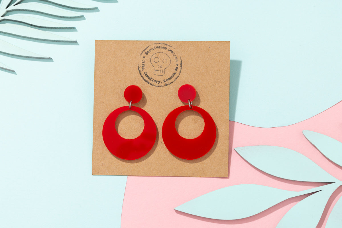 Sixties Circle Earrings